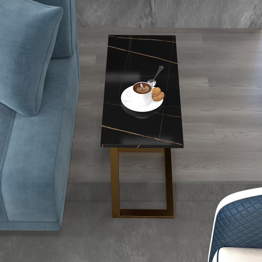 HMR - C-Shaped 26" Rectangle Side Table