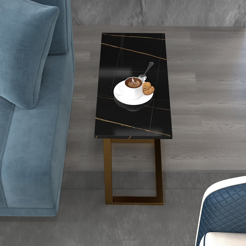 HMR - C-Shaped 26" Rectangle Side Table