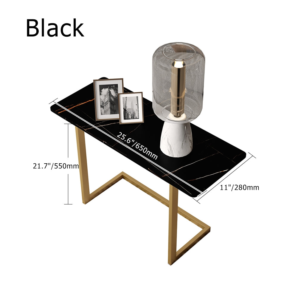 HMR - C-Shaped 26" Rectangle Side Table