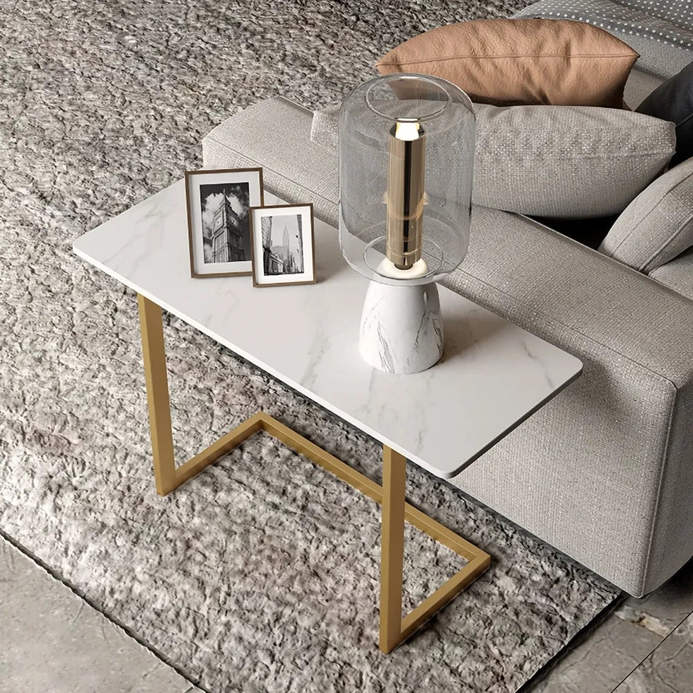 HMR - C-Shaped 26" Rectangle Side Table