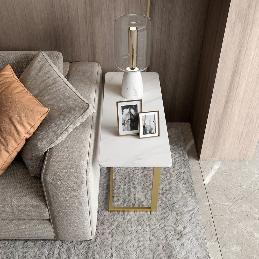HMR - C-Shaped 26" Rectangle Side Table