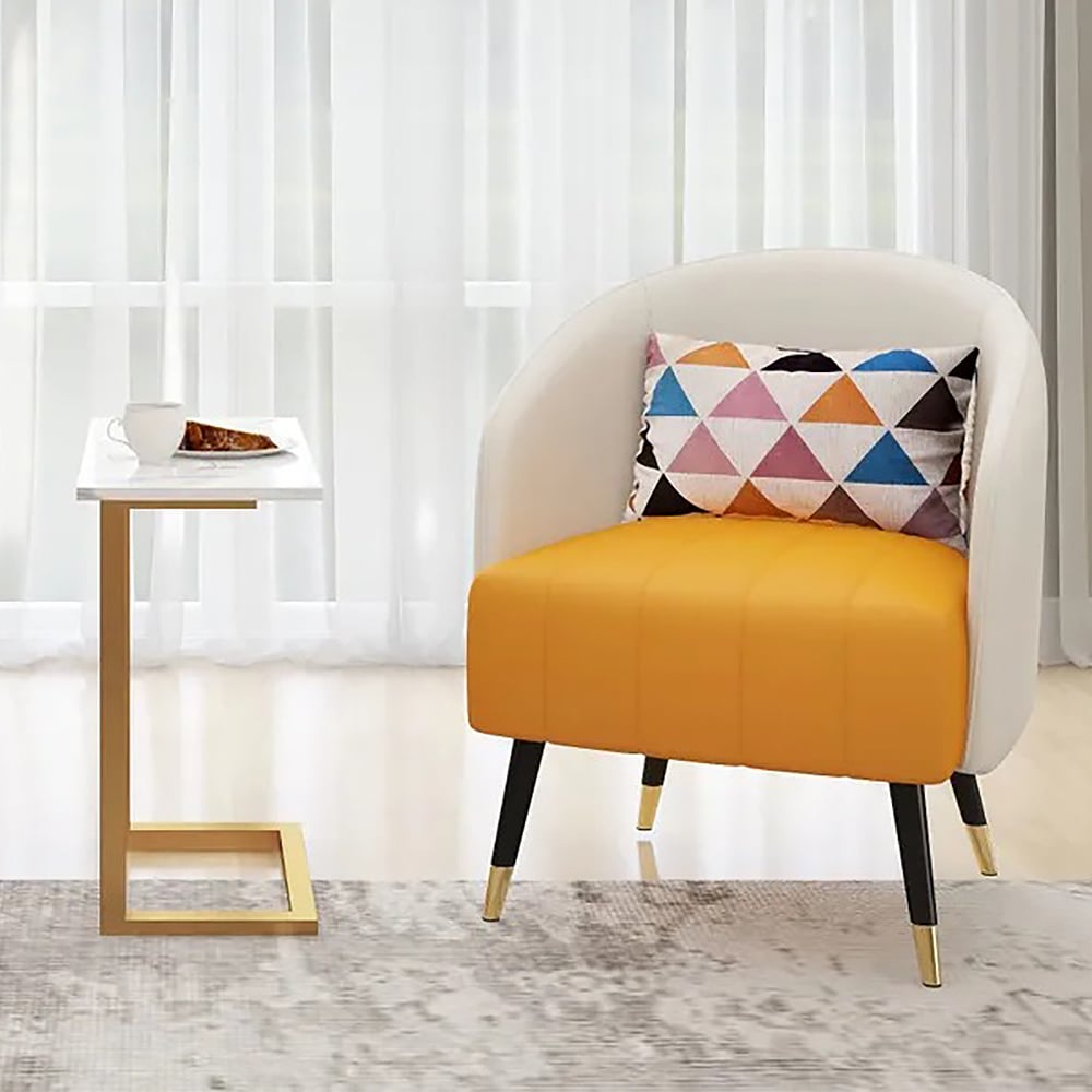 HMR - C-Shaped 26" Rectangle Side Table