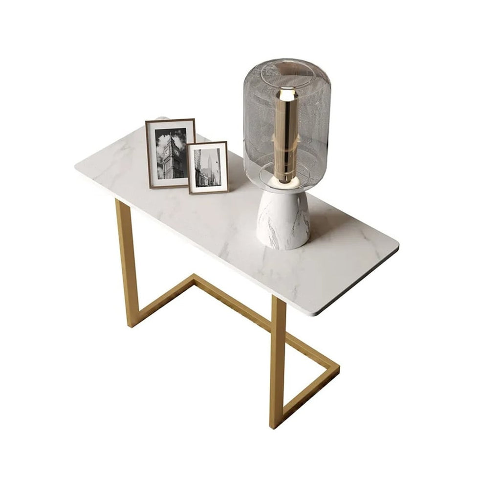 HMR - C-Shaped 26" Rectangle Side Table