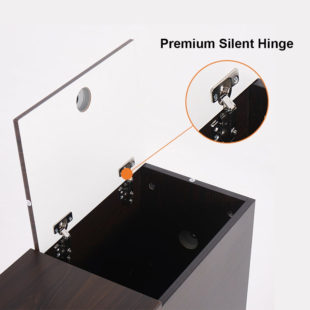 HMR - Modern Rectangle End Table with Drawers