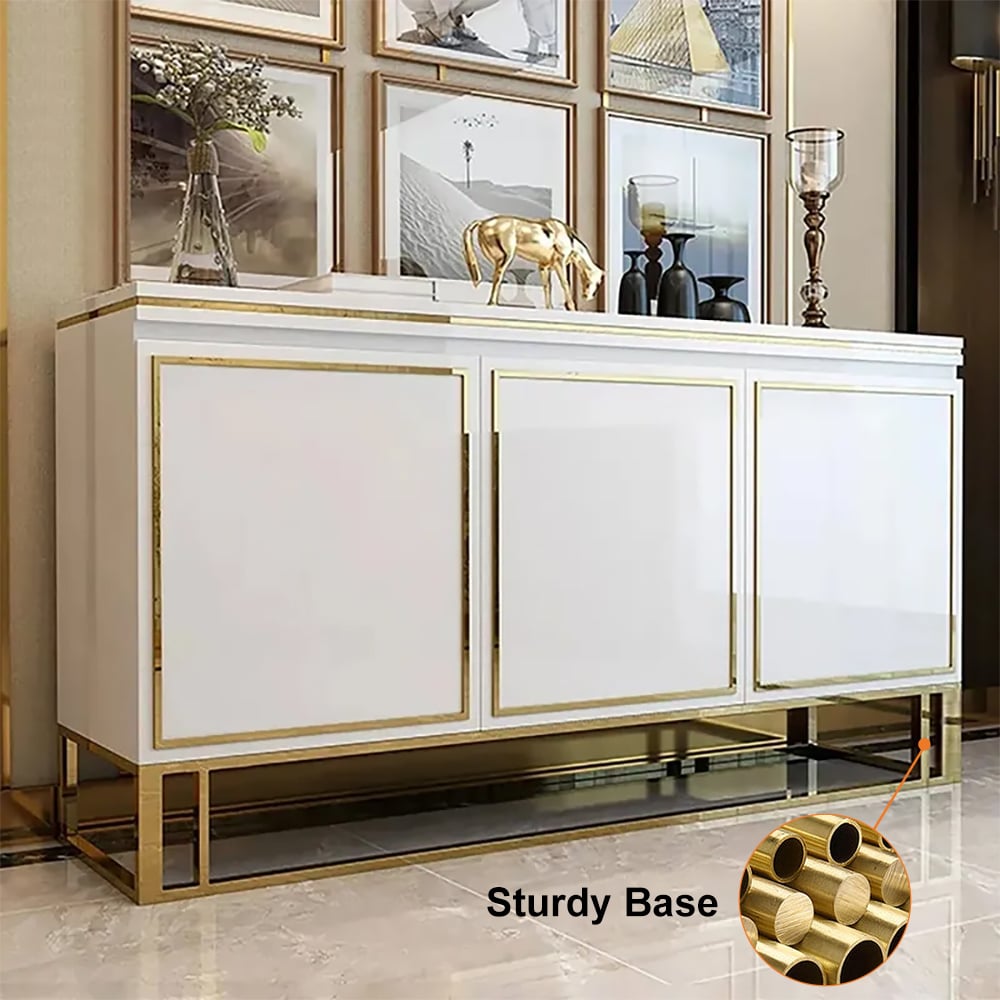 HMR - Medally 59" Sideboard Buffet Cabinet with Storage