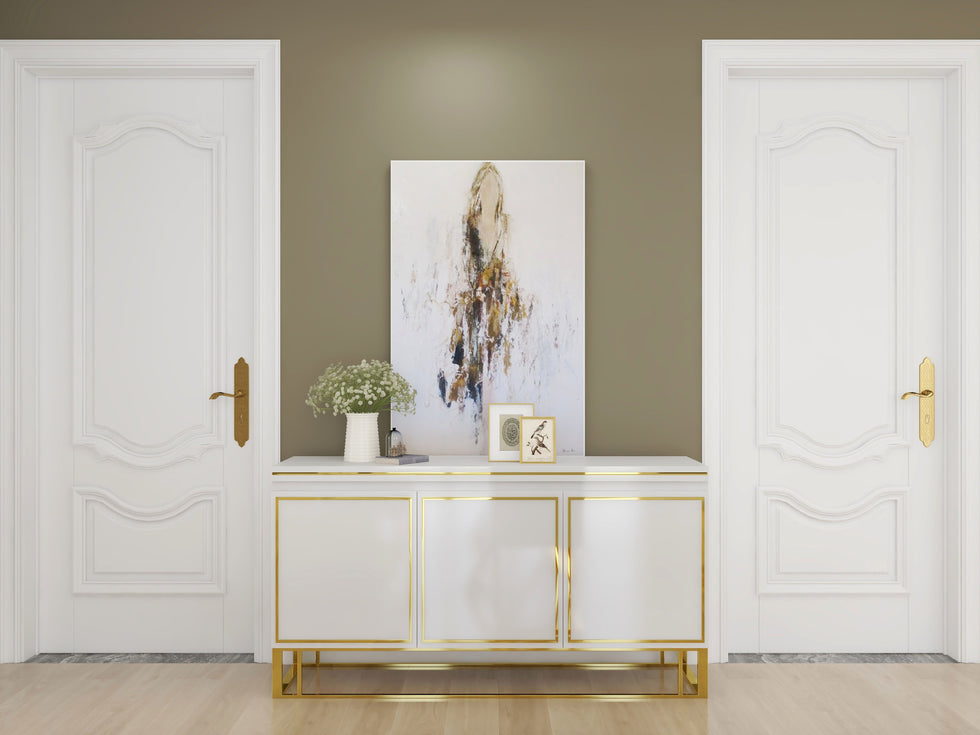 HMR - Medally 59" Sideboard Buffet Cabinet with Storage