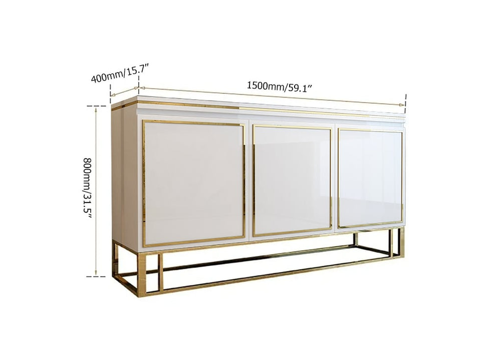 HMR - Medally 59" Sideboard Buffet Cabinet with Storage