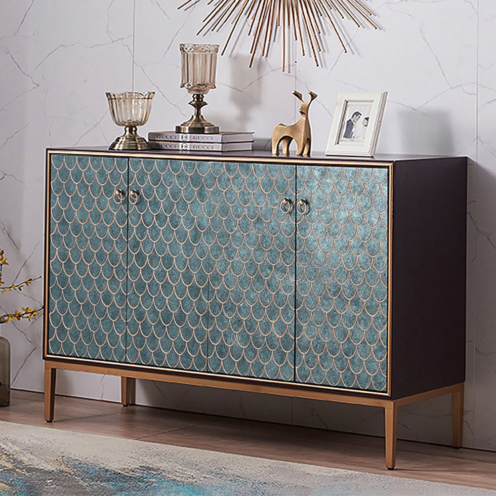 HMR - Modern 59" Sideboards Buffet with Doors & Shelves