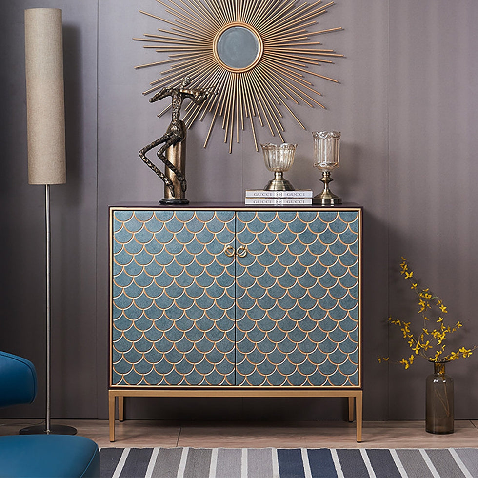 HMR - Modern 59" Sideboards Buffet with Doors & Shelves