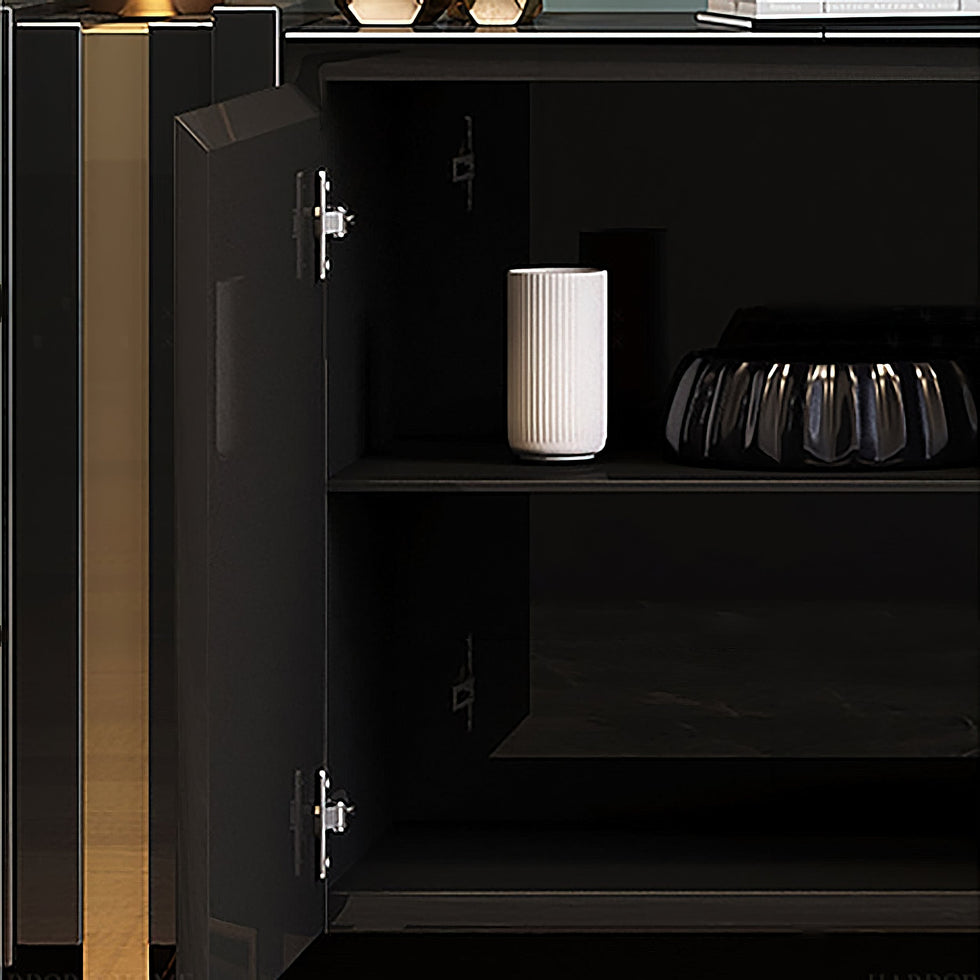 HMR - Aurea Series 63" Rectangular Sideboard Buffet with 2 Doors & 2 Shelves