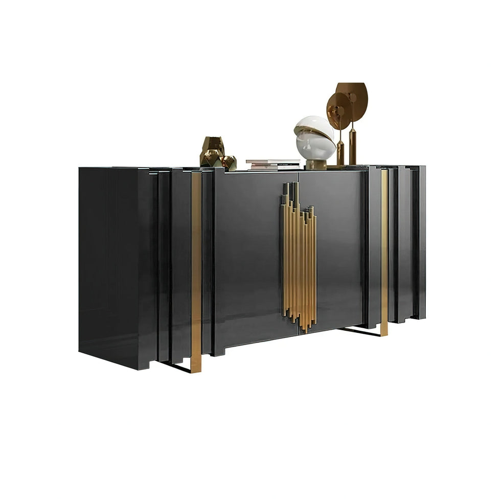 HMR - Aurea Series 63" Rectangular Sideboard Buffet with 2 Doors & 2 Shelves