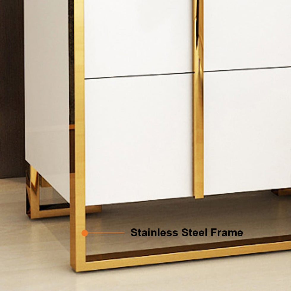 HMR - Rimh Lacquer Nightstand with 2 Drawers