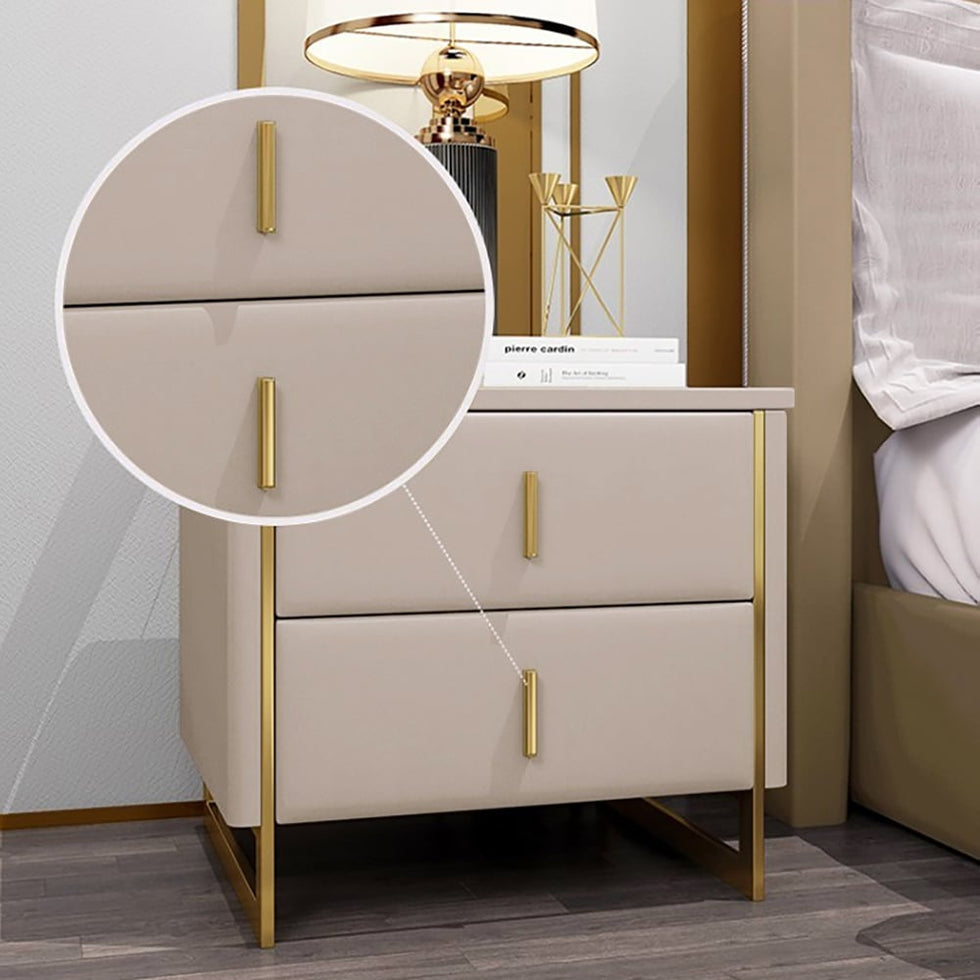 HMR - Modern Nightstand with 2-Drawer