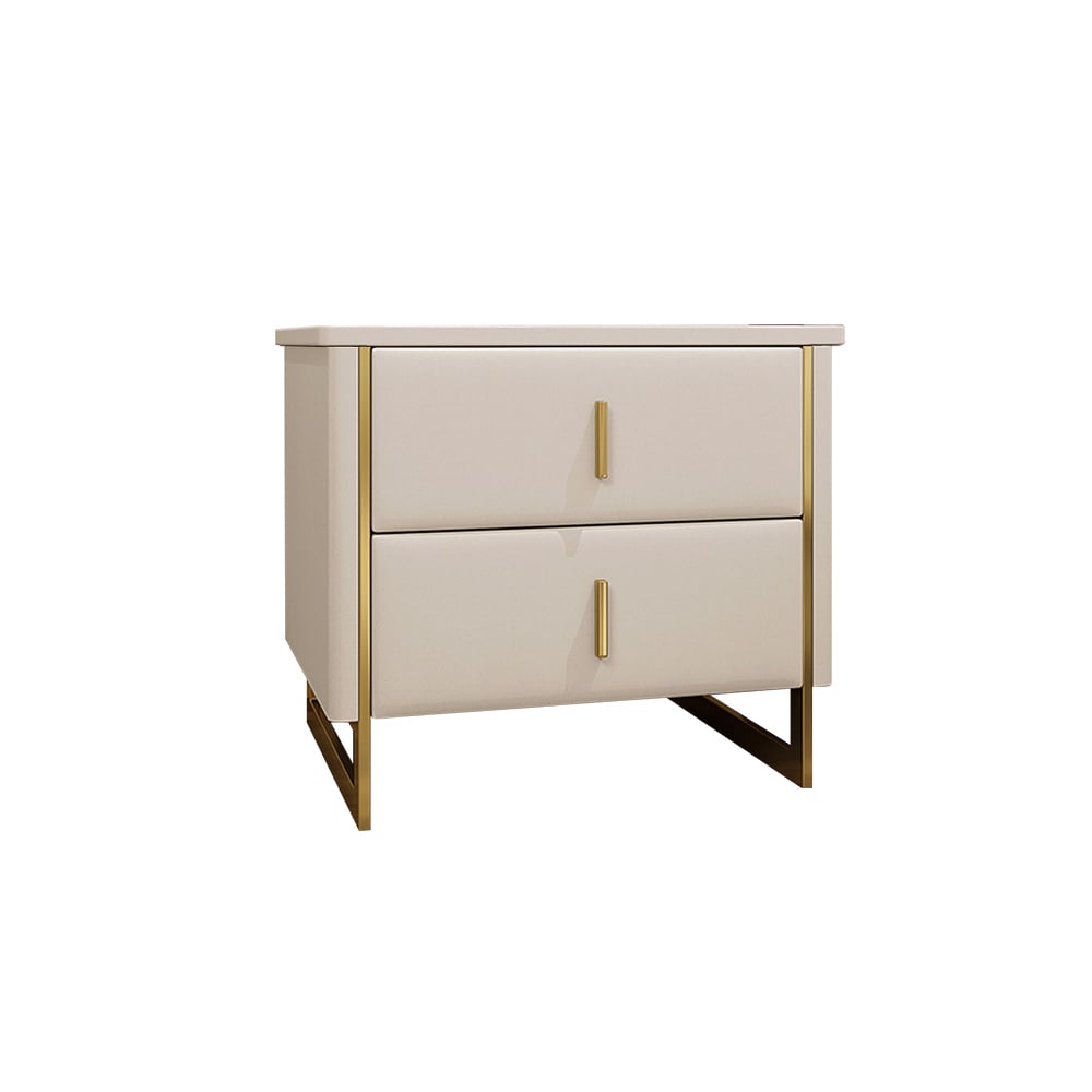 HMR - Modern Nightstand with 2-Drawer