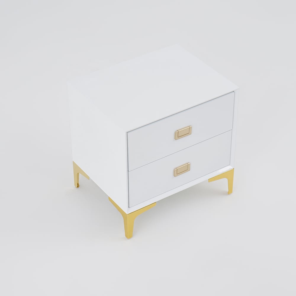 HMR - Modern 2-Drawer Nightstand