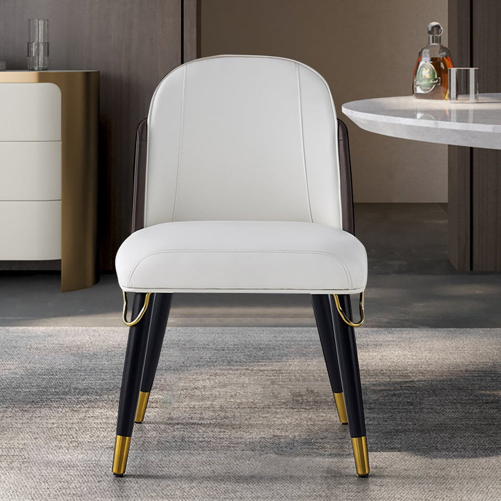 HMR - Modern Dining Chairs with PU Leather Upholstery (Set of 2)