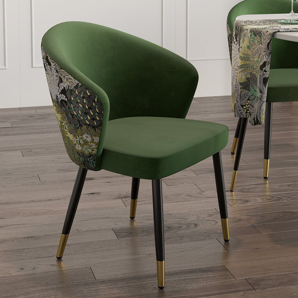 HMR - Modern Dining Chairs with Velvet Upholstery