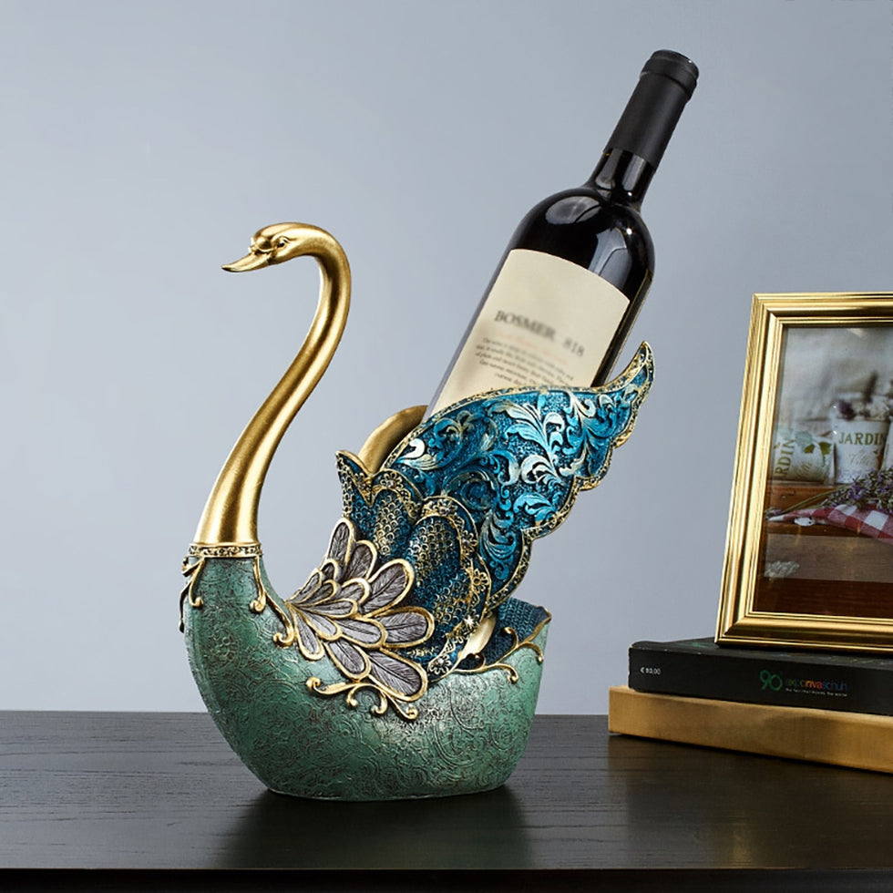 HMR - Mini Bar Decor Wine Rack Bottle Holder in Multi-Color