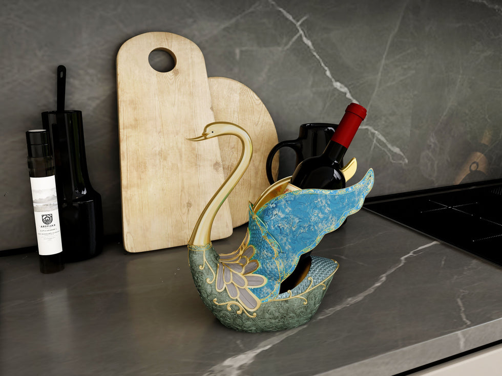 HMR - Mini Bar Decor Wine Rack Bottle Holder in Multi-Color
