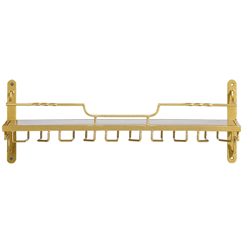 HMR - Nordic Wall Mounted Wine Rack Glass Rack in Gold
