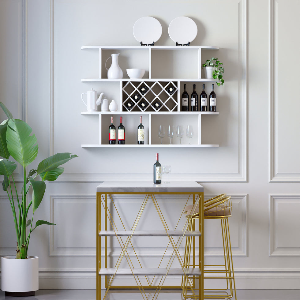 HMR - Contemporary Wall Mounted Wine Rack
