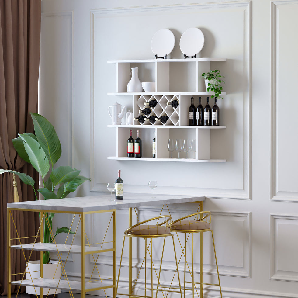 HMR - Contemporary Wall Mounted Wine Rack