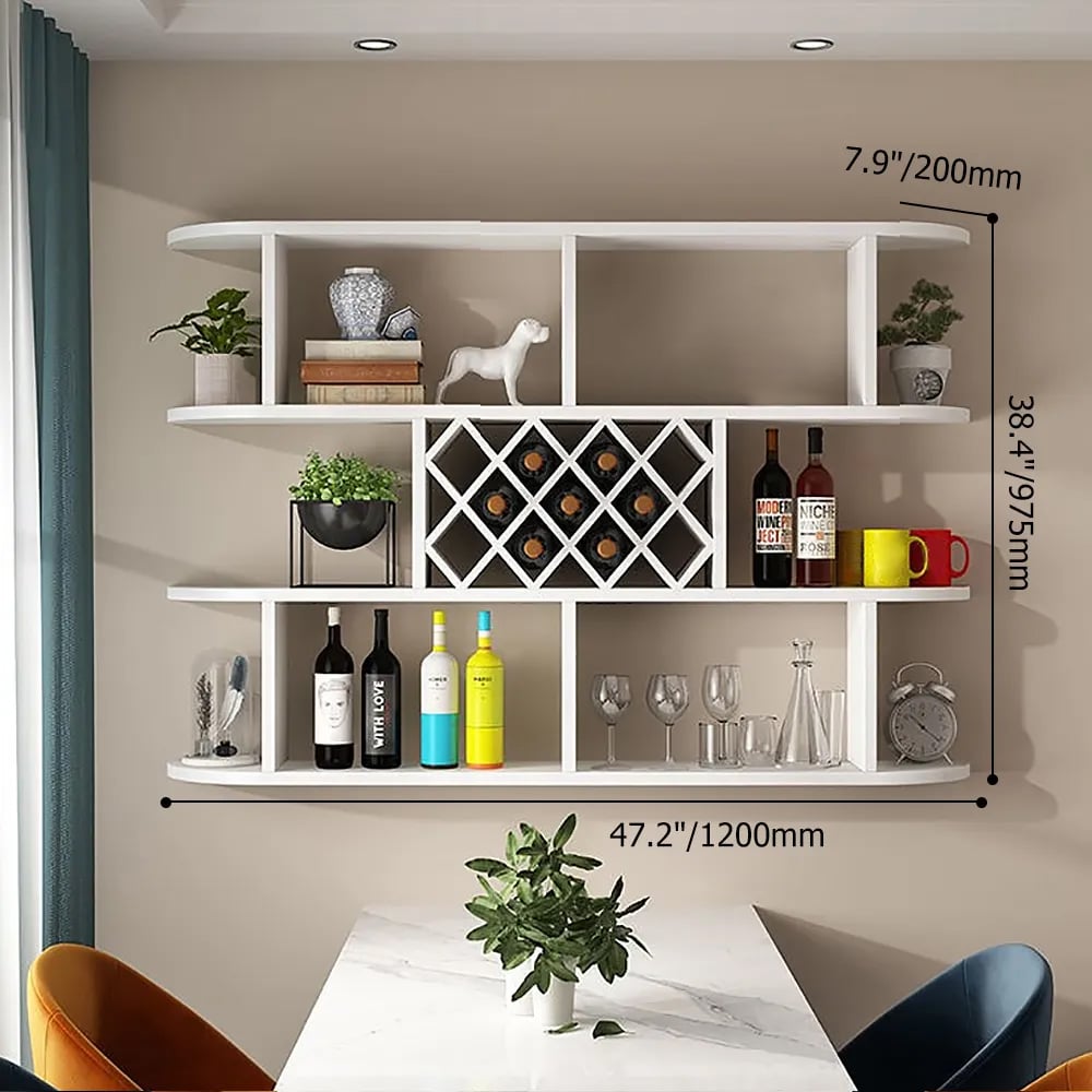 HMR - Contemporary Wall Mounted Wine Rack