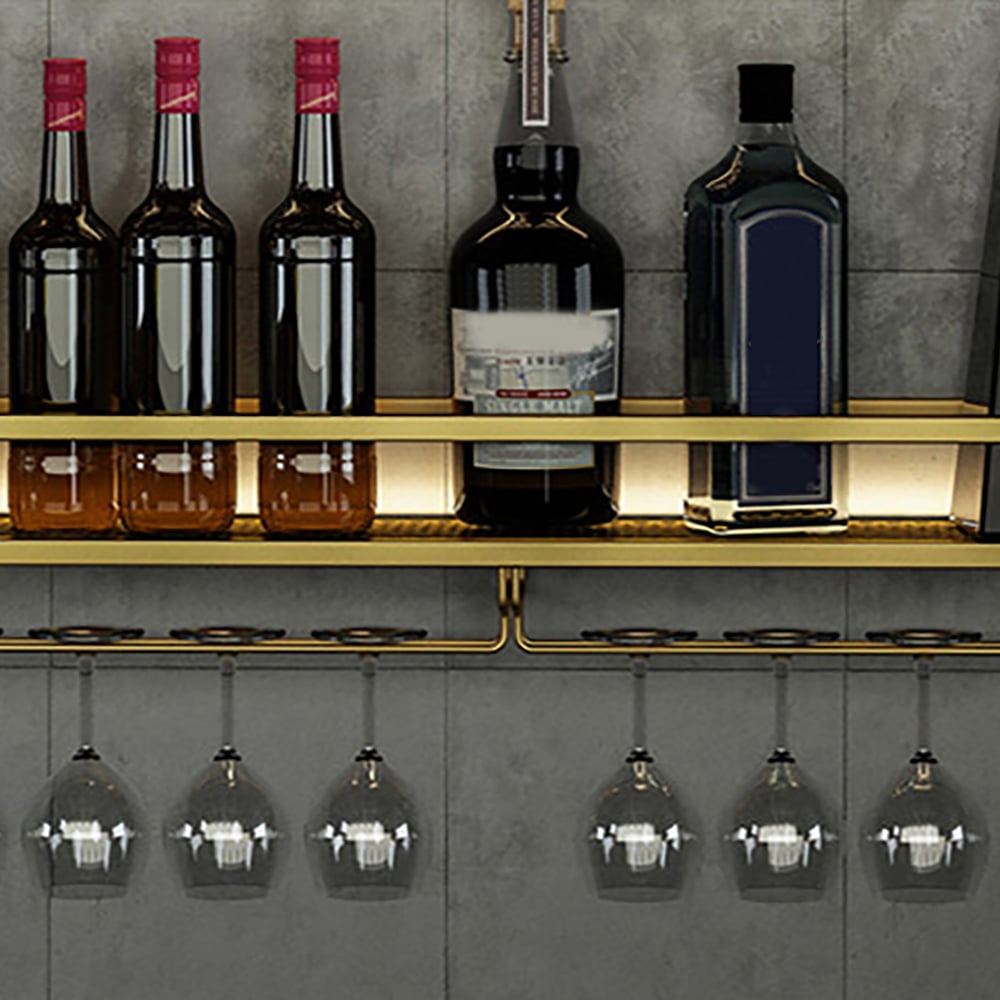 HMR - Industrial Wall Mounted Wine Rack with Bottle Rack