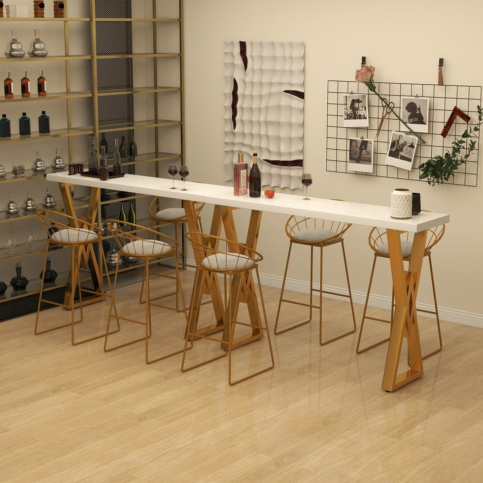 HMR - Modern 63" Rectangular Dining Table for Breakfast Nook