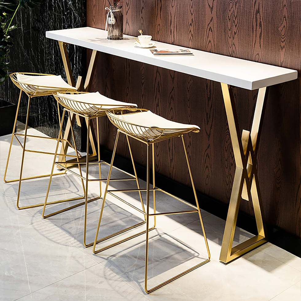 HMR - Modern 63" Rectangular Dining Table for Breakfast Nook