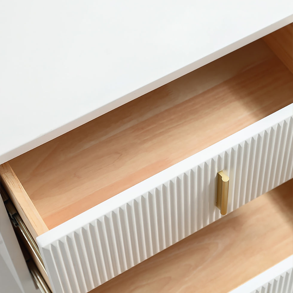 HMR - 6-Drawers Buffet Cabinet in White