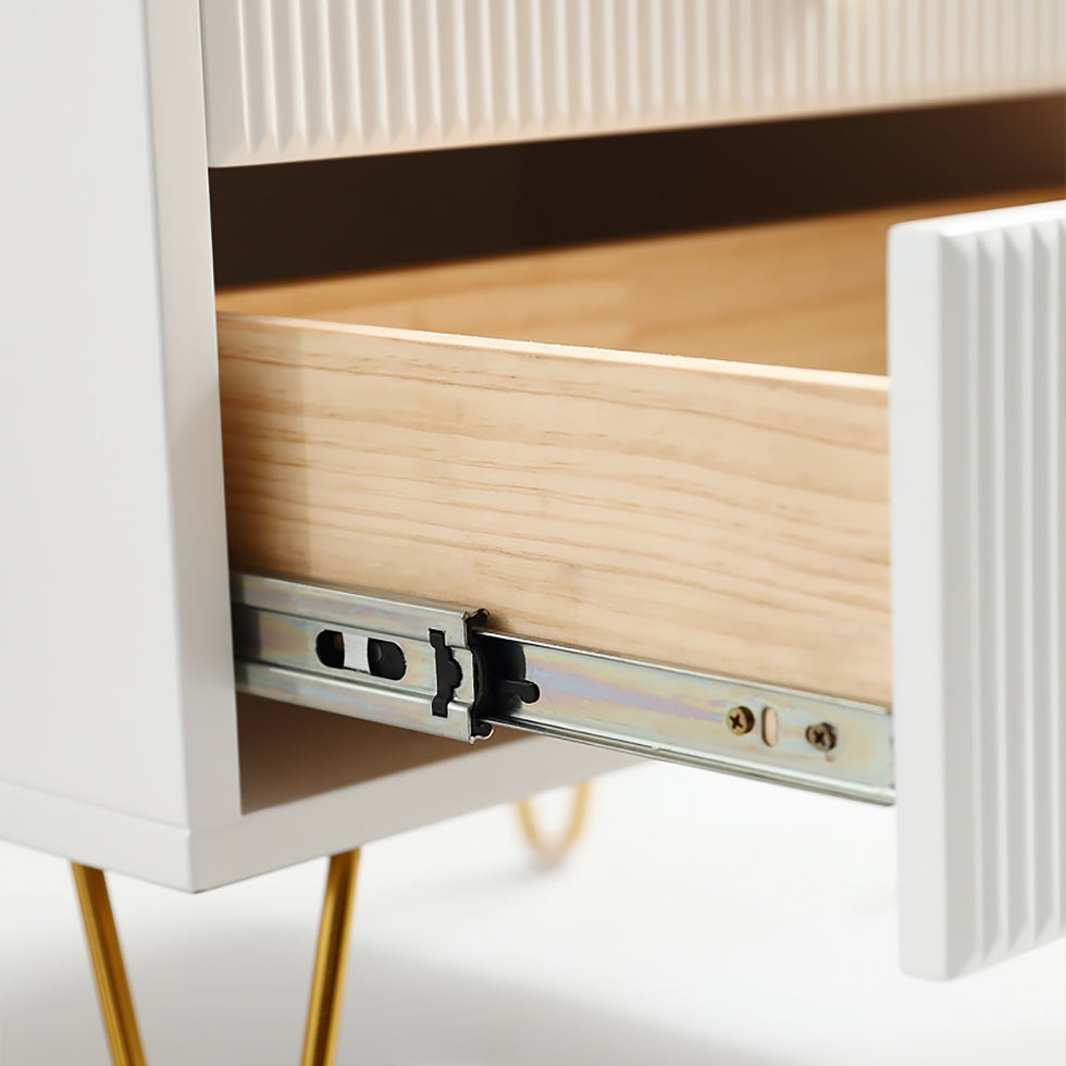 HMR - 6-Drawers Buffet Cabinet in White