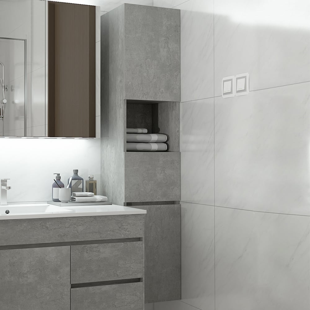 HMR - Modern Bathroom Cabinet with Drawers