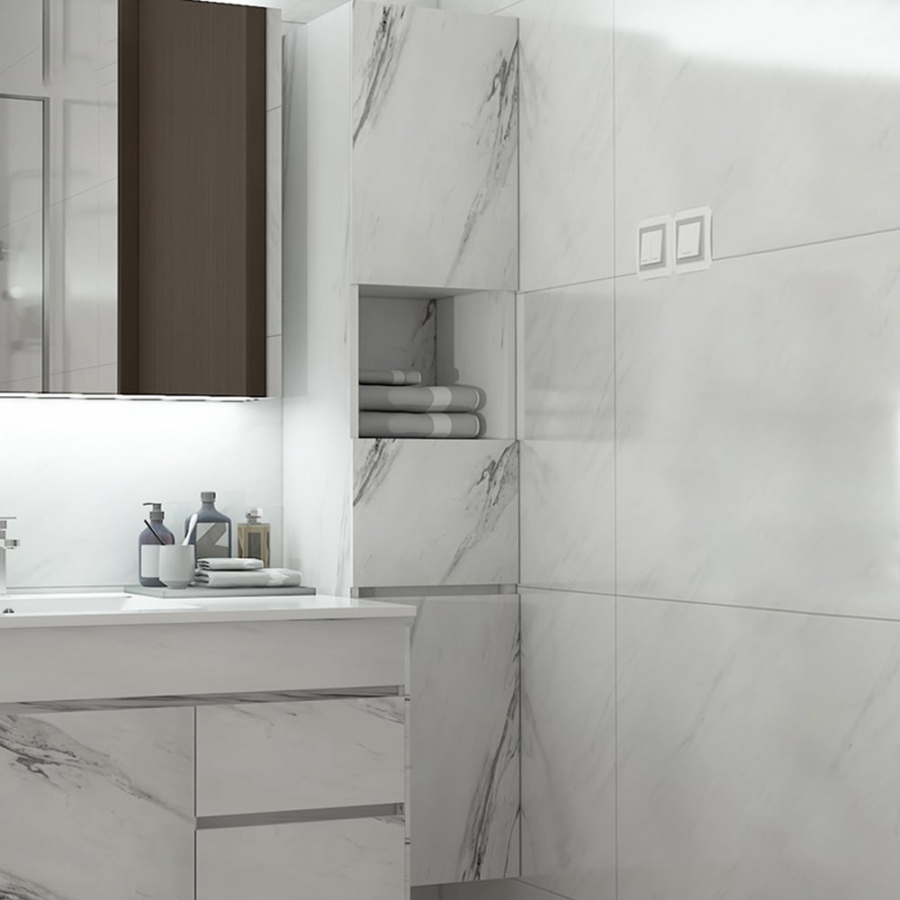HMR - Modern Bathroom Cabinet with Drawers
