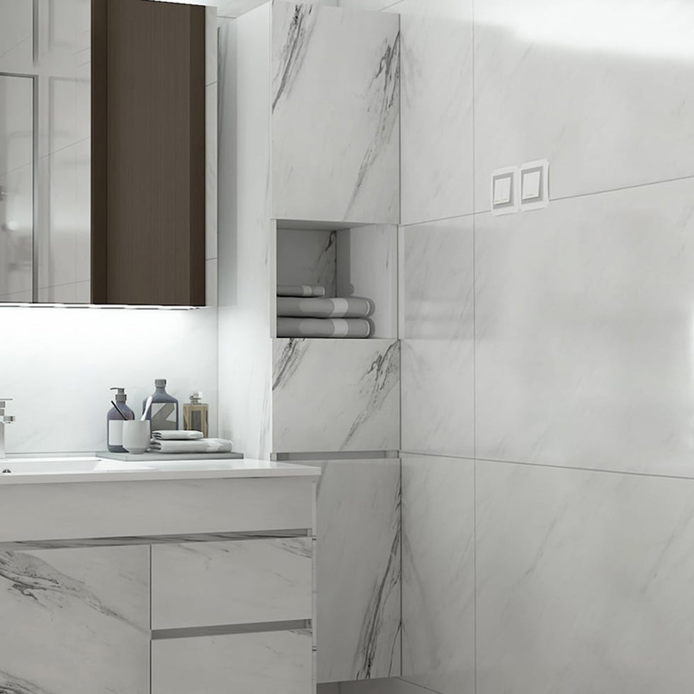 HMR - Modern Bathroom Cabinet with Drawers