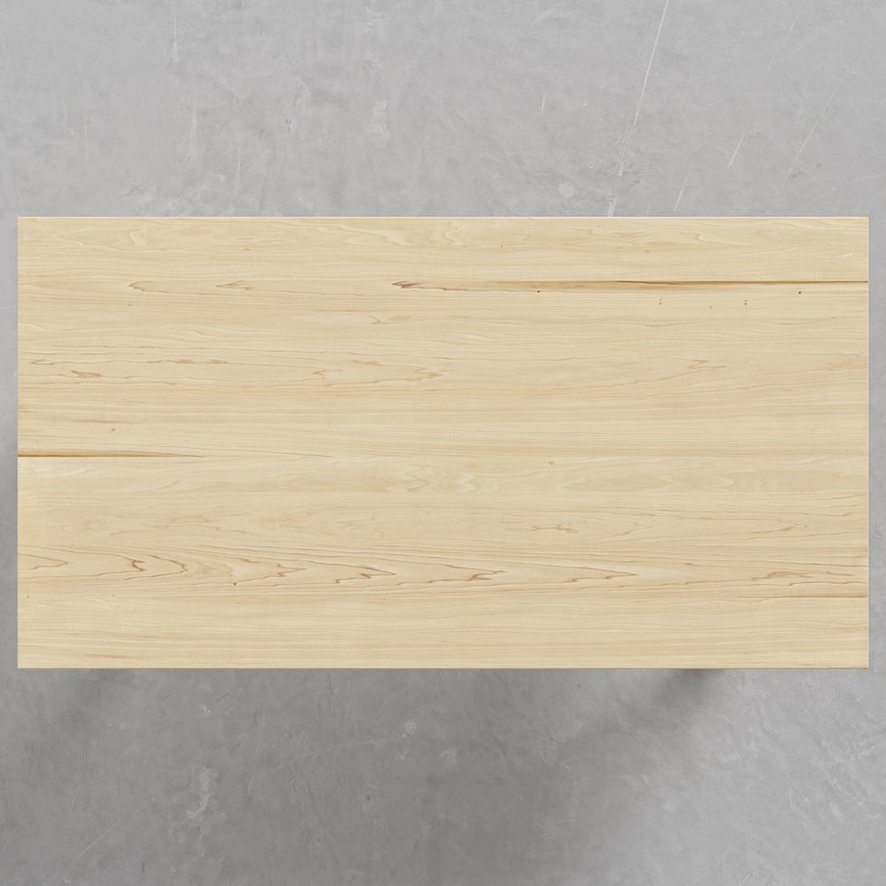 HMR - Rectangular Dining Table Pine in 63"L, Natural