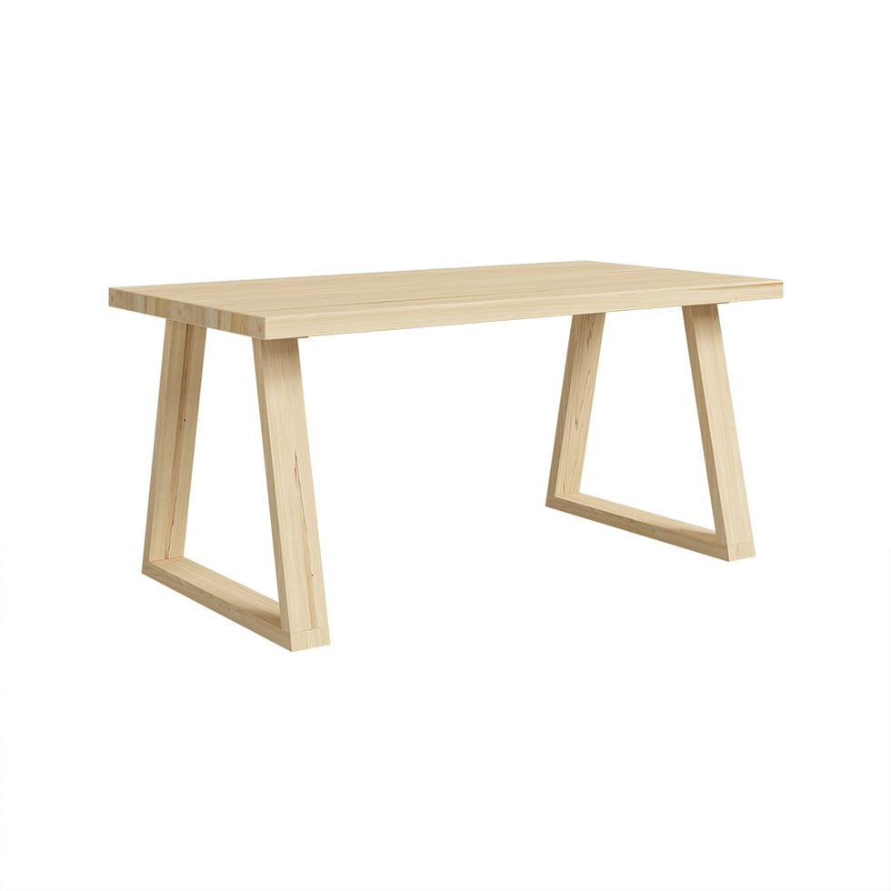 HMR - Rectangular Dining Table Pine in 63"L, Natural