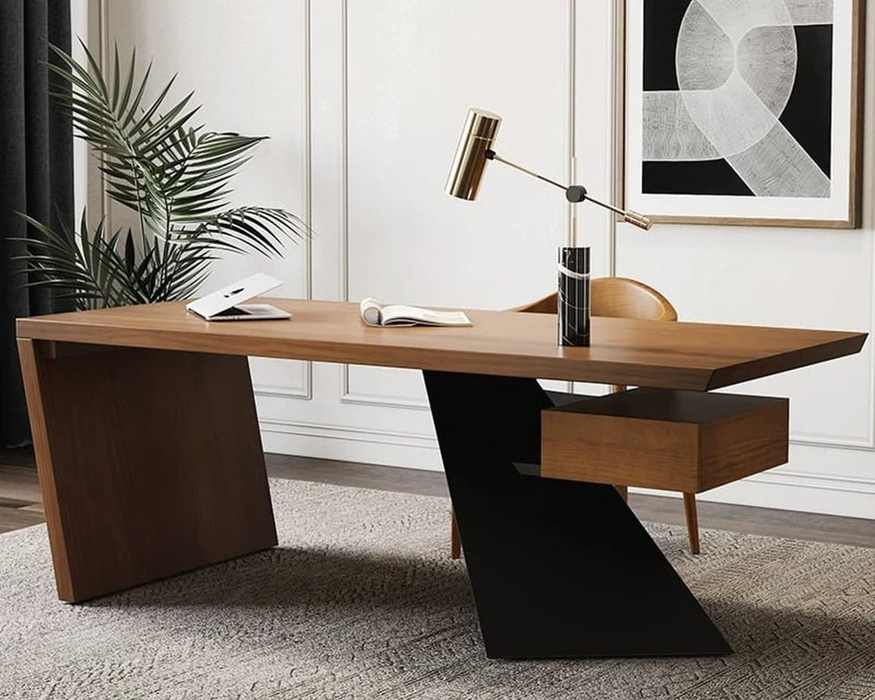 HMR - Cabstract Series Modern 71" Office Desk with Drawer