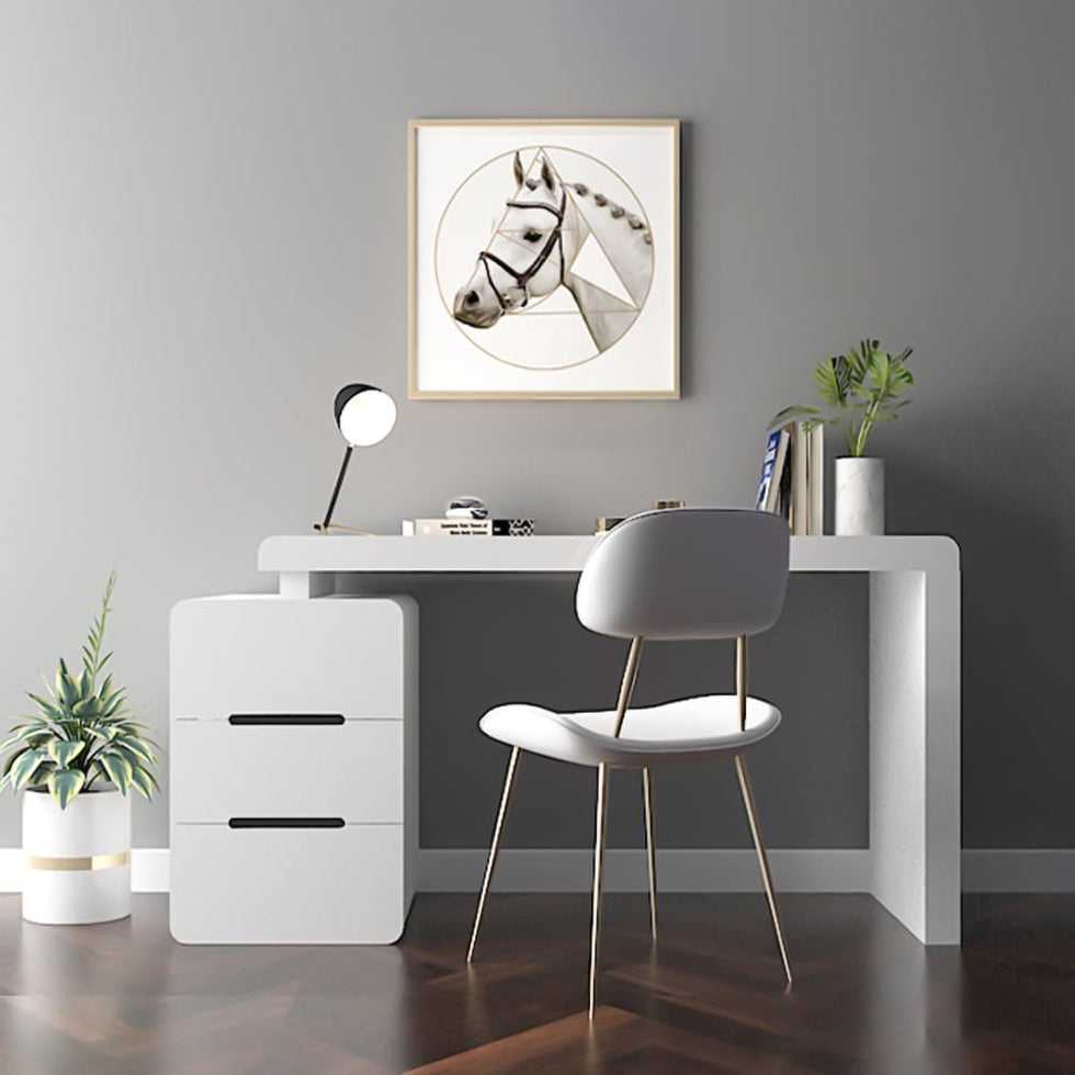 HMR - Mular 3-Drawer Writing Desk with 3 Drawers Office Furniture