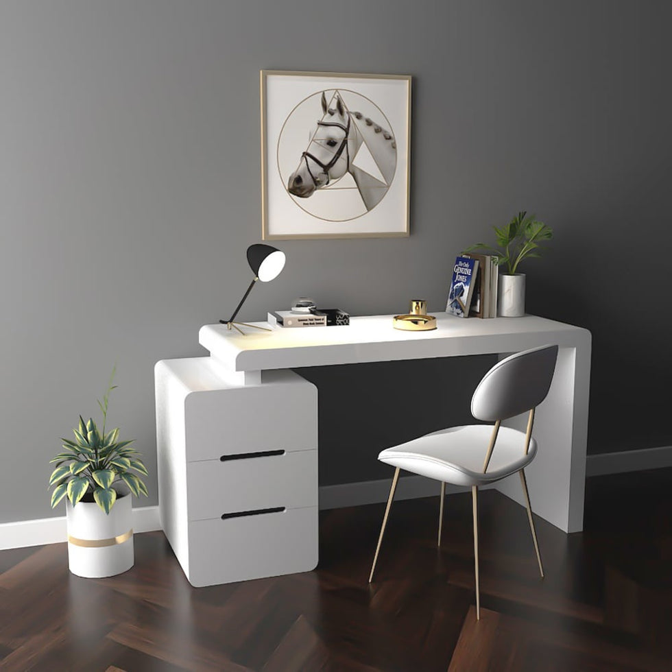 HMR - Mular 3-Drawer Writing Desk with 3 Drawers Office Furniture