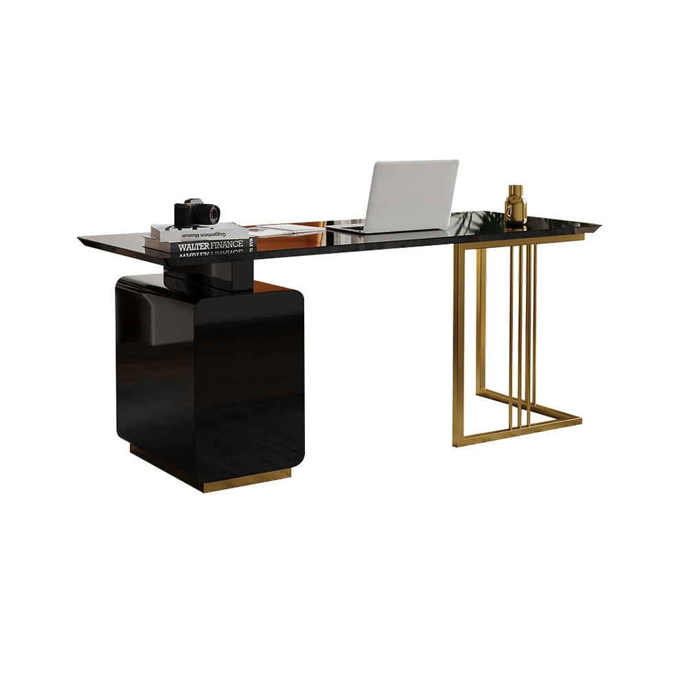 HMR - Modern 55" Office Desk with Drawers