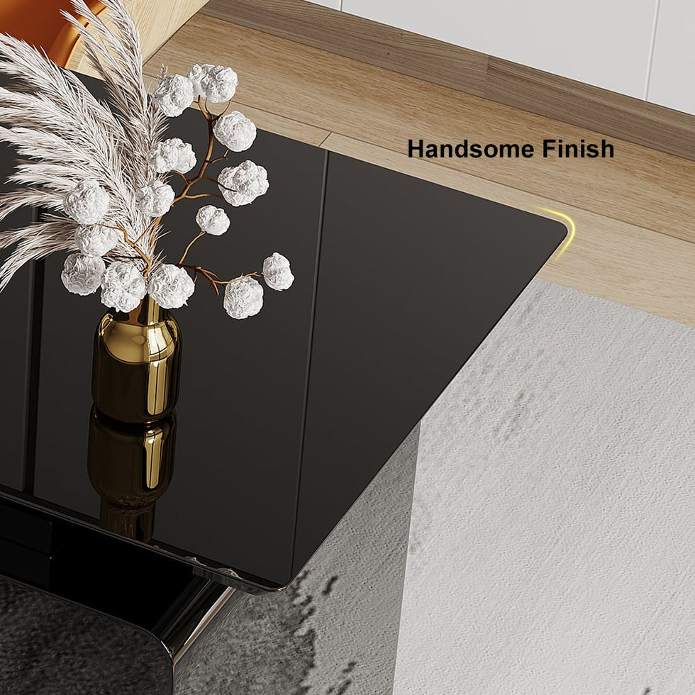 HMR - Modern 55" Office Desk with Drawers