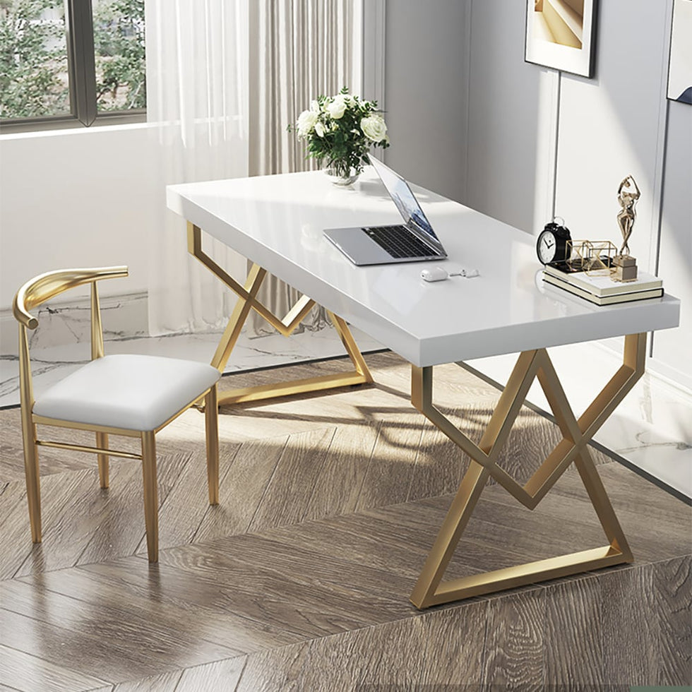 HMR - Modern Rectangular 40" Writing Desk with Base