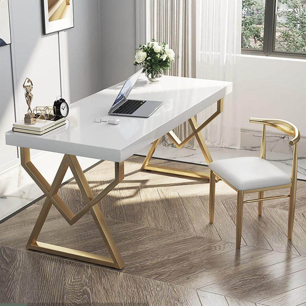 HMR - Modern Rectangular 40" Writing Desk with Base
