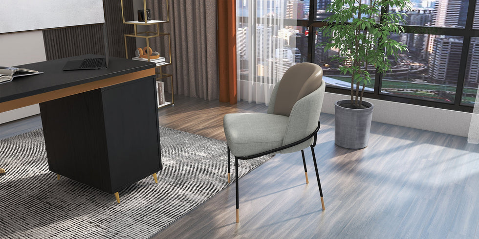 HMR - Modern 55" Office Writing Desk with Drawers