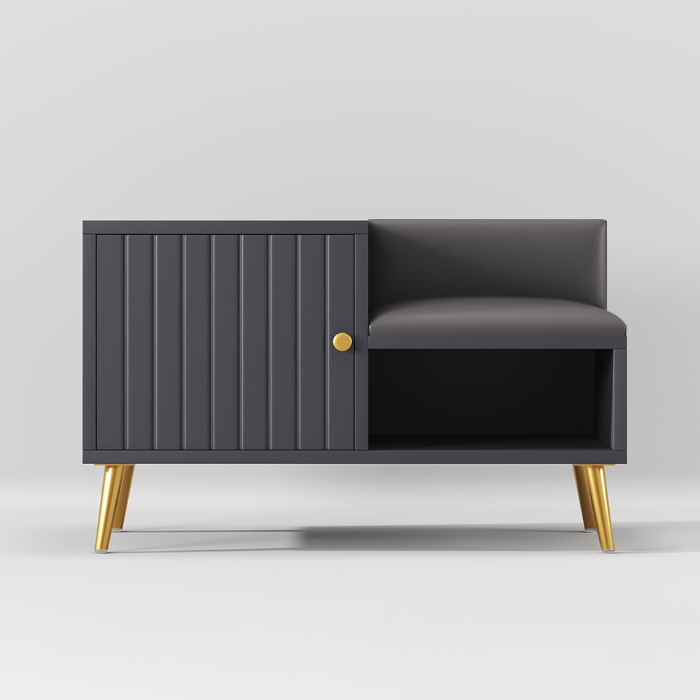 HMR - Yellar Series Modern 31" Shoe Rack Bench
