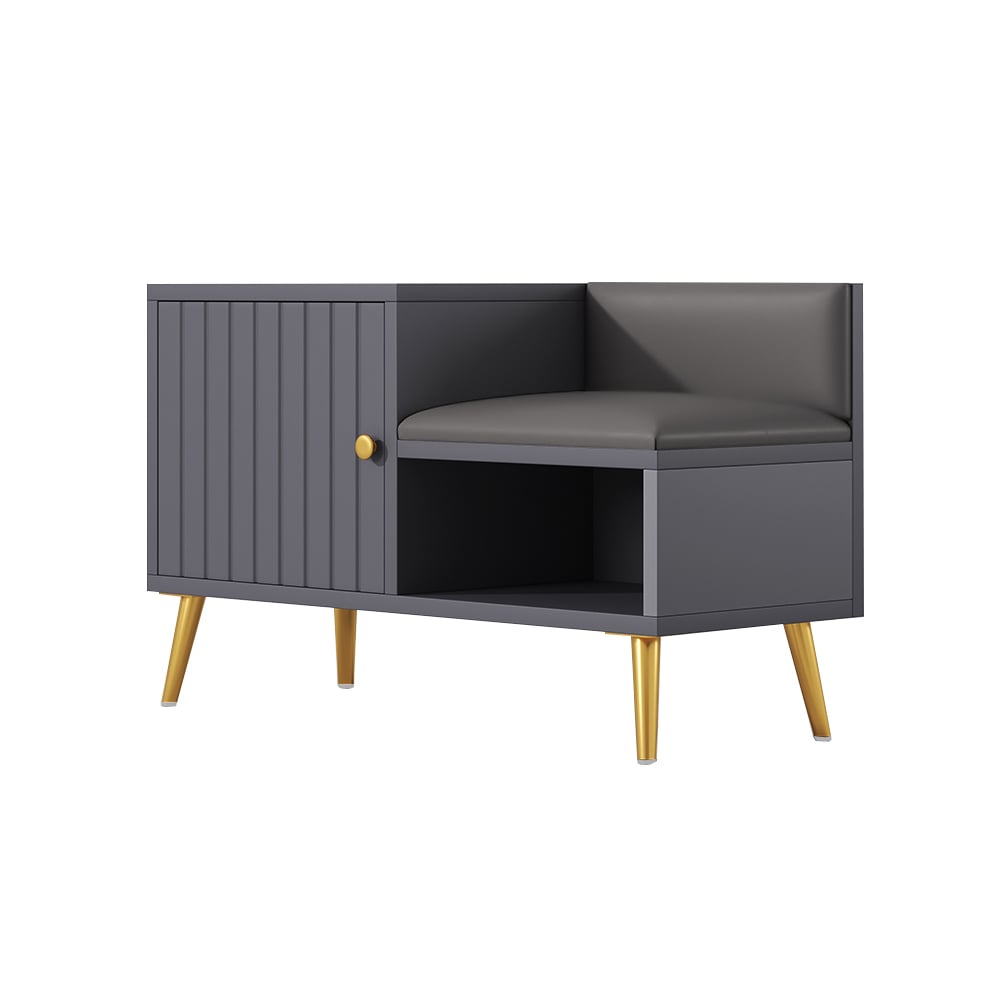 HMR - Yellar Series Modern 31" Shoe Rack Bench