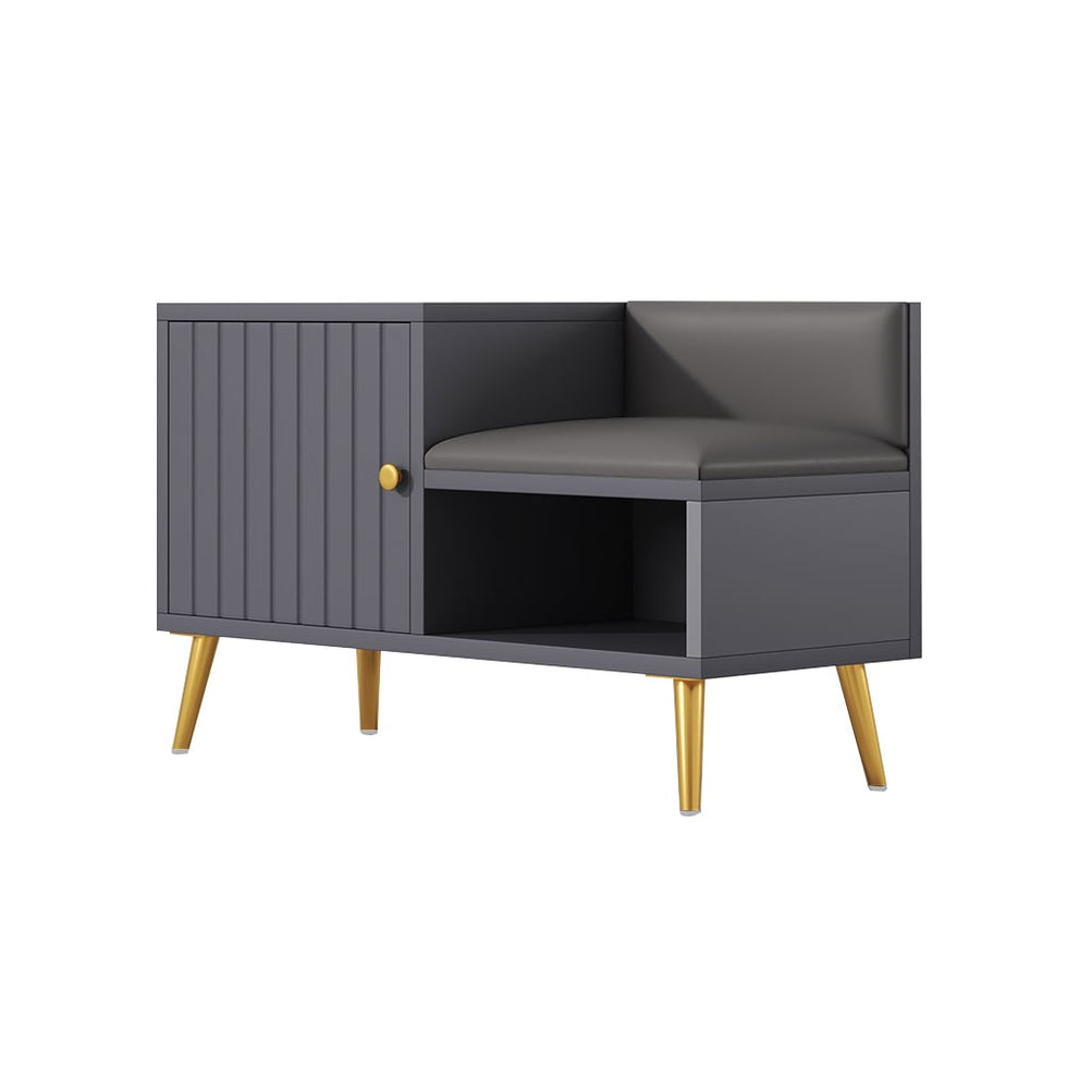 HMR - Yellar Series Modern 31" Shoe Rack Bench