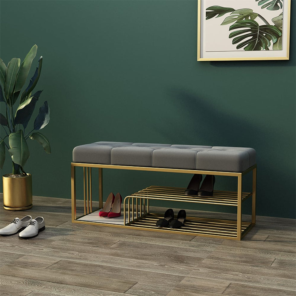 HMR - Bench with Velvet Upholstered
