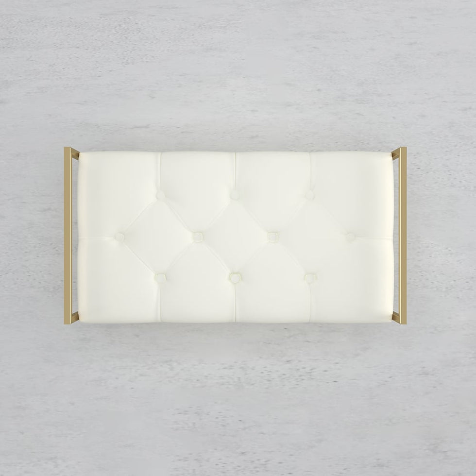 HMR - Modern Bench with Leather Upholstered